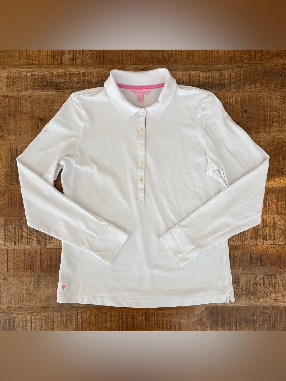 Lilly Pulitzer Pique Long Sleeve Polo
